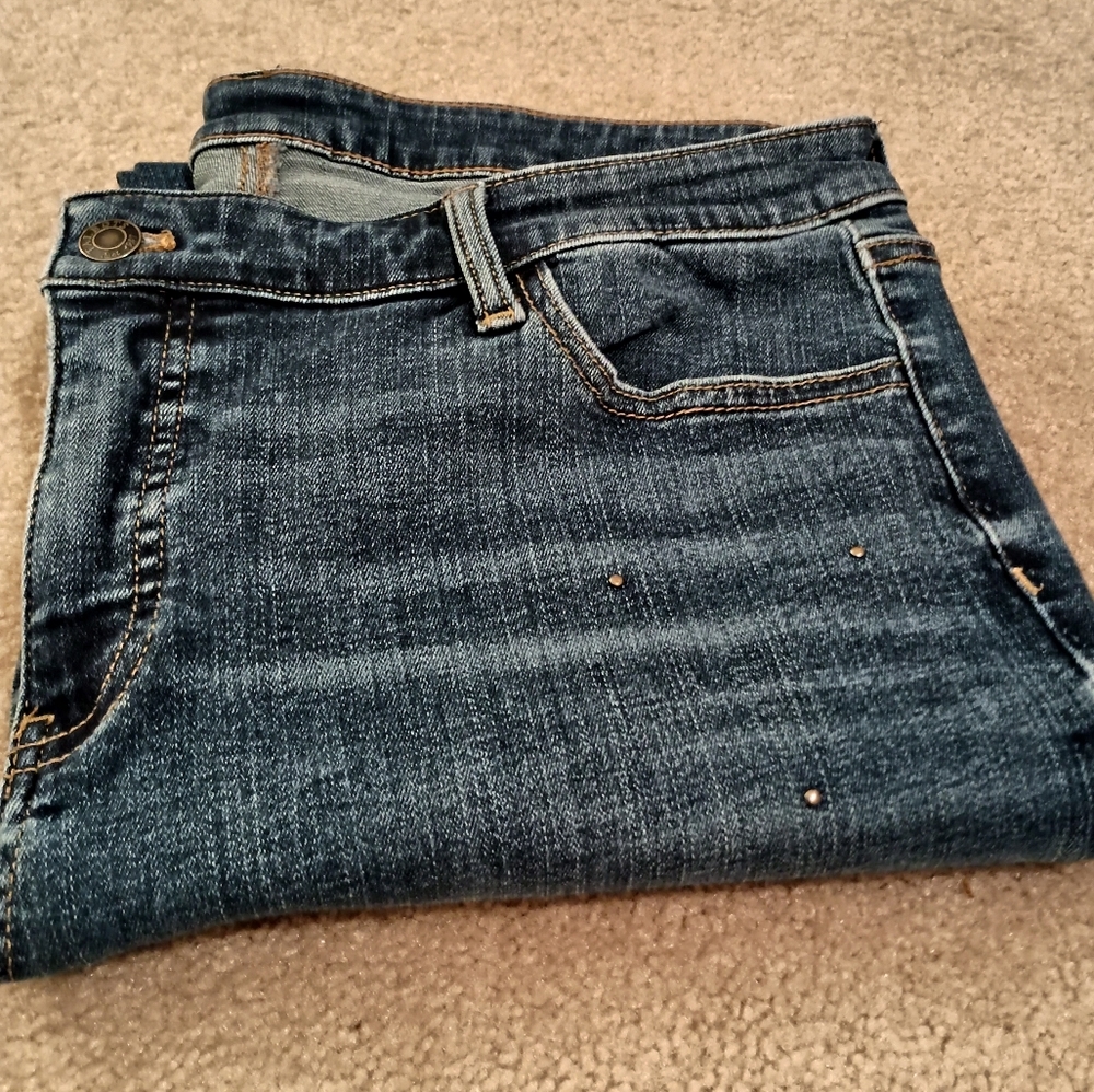 Talbots Studded Flawless Slim Ankle Jeans Size 16P Classic Denim Style Y2K - Picture 14 of 14